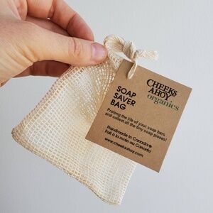 (NWT) Cheeks Ahoy Soap Saver Bag - Organic Cotton